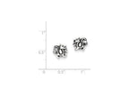 FJC Finejewelers Sterling Silver Antiqued Dragon Post Earrings