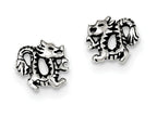 FJC Finejewelers Sterling Silver Antiqued Dragon Post Earrings