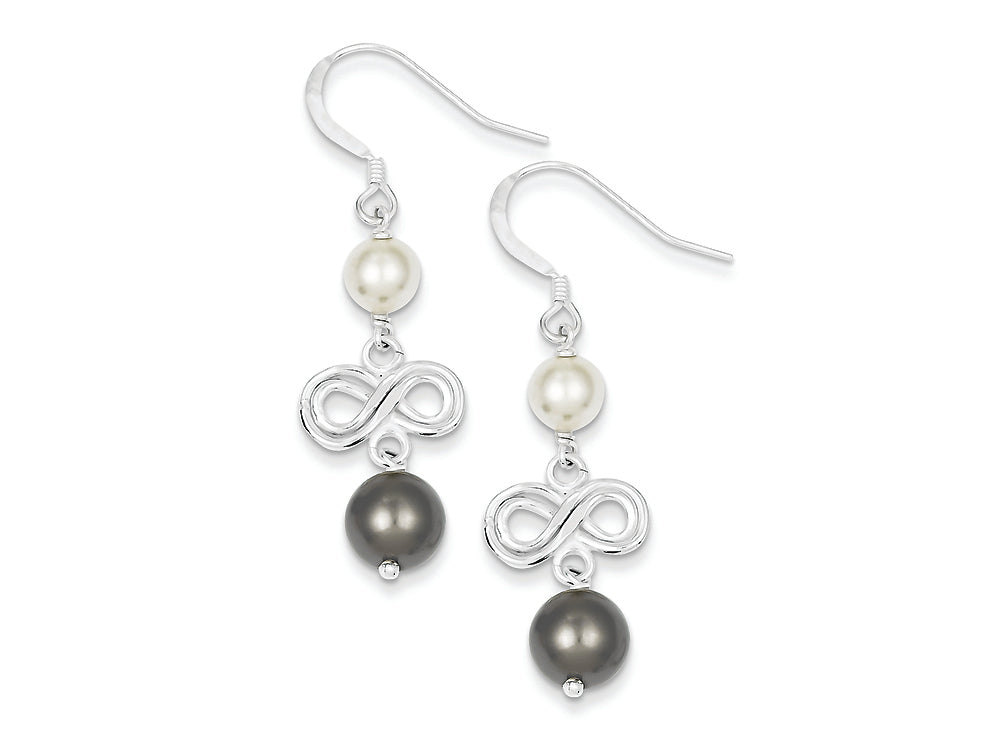 FJC Finejewelers Sterling Silver Freshwater Cultured Pearl Infinity Earrings