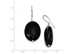 FJC Finejewelers Sterling Silver Black Agate Earrings