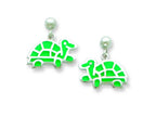 FJC Finejewelers Sterling Silver Turtle Resin Earrings