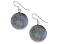 FJC Finejewelers Sterling Silver Blue Agate Earrings
