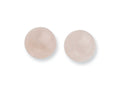 FJC Finejewelers Sterling Silver 10-10.5mm Button Rose Quartz Post Earrings