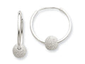 FJC Finejewelers Sterling Silver Laser Bead Endless Hoop Earrings