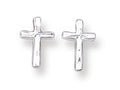 FJC Finejewelers Sterling Silver Cross Mini Earrings