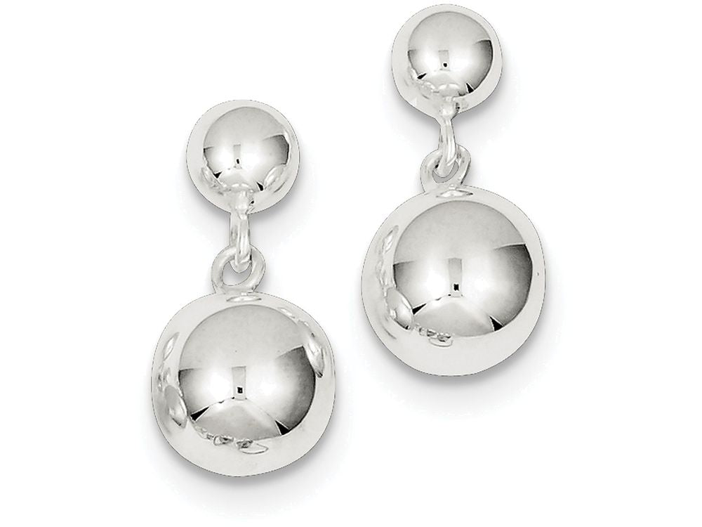 FJC Finejewelers Sterling Silver Round Bead Dangle Post Earrings