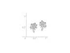 FJC Finejewelers Sterling Silver Cubic Zirconia Palm Tree Post Earrings