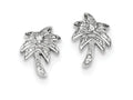 FJC Finejewelers Sterling Silver Cubic Zirconia Palm Tree Post Earrings