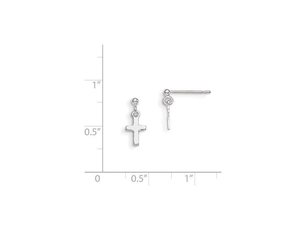 FJC Finejewelers Sterling Silver Cross Post Earrings