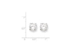 FJC Finejewelers Sterling Silver 9mm Round Basket Set Cubic Zirconia Stud Earrings