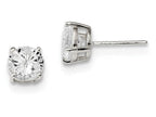 FJC Finejewelers Sterling Silver 7mm Round Basket Set Cubic Zirconia Stud Earrings