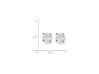 FJC Finejewelers Sterling Silver 8mm Round Basket Set Cubic Zirconia Stud Earrings