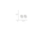 FJC Finejewelers Sterling Silver 5mm Round 4 Prong Cubic Zirconia Stud Earrings