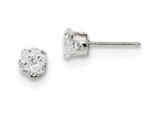 FJC Finejewelers Sterling Silver 5mm Round 4 Prong Cubic Zirconia Stud Earrings