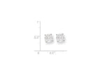 FJC Finejewelers Sterling Silver 7mm Round Basket Set Cubic Zirconia Stud Earrings