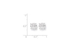 FJC Finejewelers Sterling Silver 8mm Round Basket Set Cubic Zirconia Stud Earrings