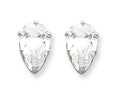 FJC Finejewelers Sterling Silver 9x6 Pear Cubic Zirconia Stud Earrings