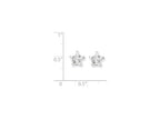 FJC Finejewelers Sterling Silver 7mm Star Cubic Zirconia Stud Earrings