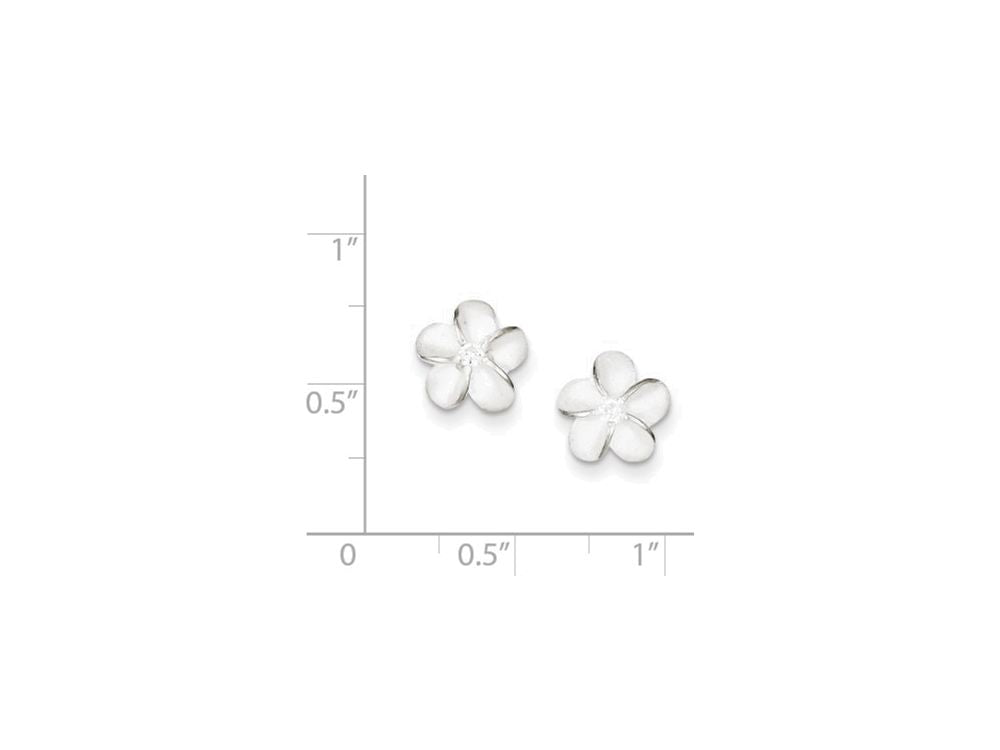 FJC Finejewelers Sterling Silver Cubic Zirconia Post Earrings