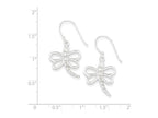FJC Finejewelers Sterling Silver Cubic Zirconia Dragonfly Shepherd Hook Earrings