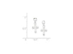 FJC Finejewelers Sterling Silver Dangle Cross Earrings