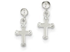 FJC Finejewelers Sterling Silver Dangle Cross Earrings
