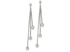 FJC Finejewelers Sterling Silver Polished Bead Post Dangle Earrings