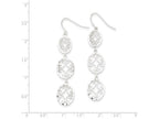 FJC Finejewelers Sterling Silver Bright Cut Ovals Dangle Earrings