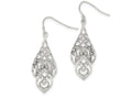 FJC Finejewelers Sterling Silver Bright Cut Dangle Earrings