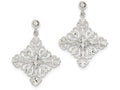 FJC Finejewelers Sterling Silver Bright Cut Square Post Dangle Earrings