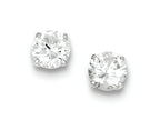 FJC Finejewelers Sterling Silver Round Cubic Zirconia 8mm Post Earrings