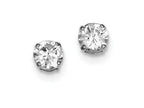 FJC Finejewelers Sterling Silver Round Cubic Zirconia 6mm Post Earrings