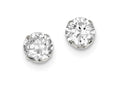 FJC Finejewelers Sterling Silver Cubic Zirconia 7mm Post Earrings