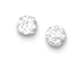 FJC Finejewelers Sterling Silver Cubic Zirconia 6mm Post Earrings