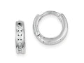 FJC Finejewelers Sterling Silver Cubic Zirconia Hinged Earrings