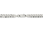 FJC Finejewelers 16 Inch Sterling Silver 4.5mm Beveled Curb Chain Necklace
