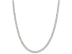 FJC Finejewelers 16 Inch Sterling Silver 4.5mm Beveled Curb Chain Necklace
