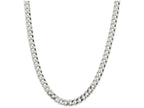 FJC Finejewelers 18 Inch Sterling Silver 8.5mm Beveled Curb Chain Necklace