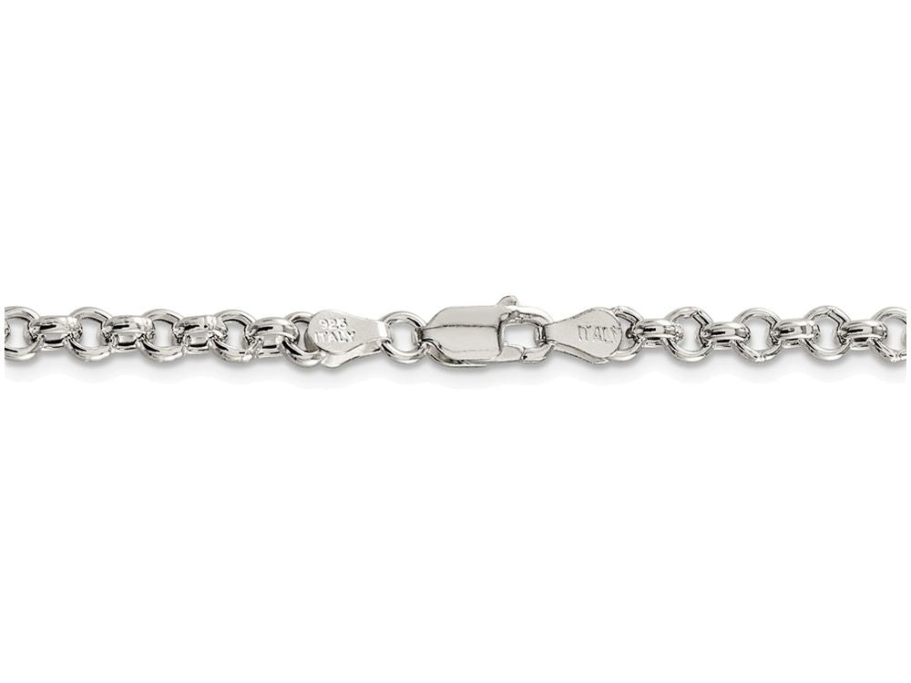 FJC Finejewelers 16 Inch Sterling Silver 4.25mm Rolo Chain Necklace