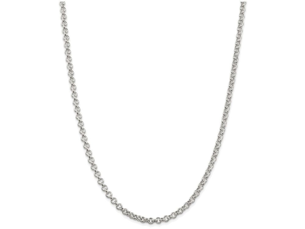 FJC Finejewelers 16 Inch Sterling Silver 4.25mm Rolo Chain Necklace