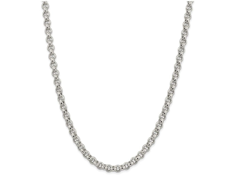 FJC Finejewelers 16 Inch Sterling Silver 6.5mm Rolo Chain Necklace