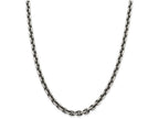 FJC Finejewelers 20 Inch Sterling Silver 6.5mm Antiqued Cable Chain Necklace