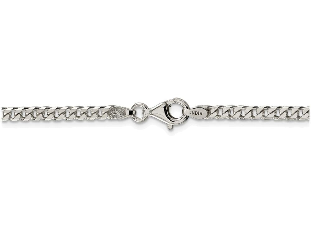 FJC Finejewelers Sterling Silver Polished 3.2mm Curb Chain Necklace