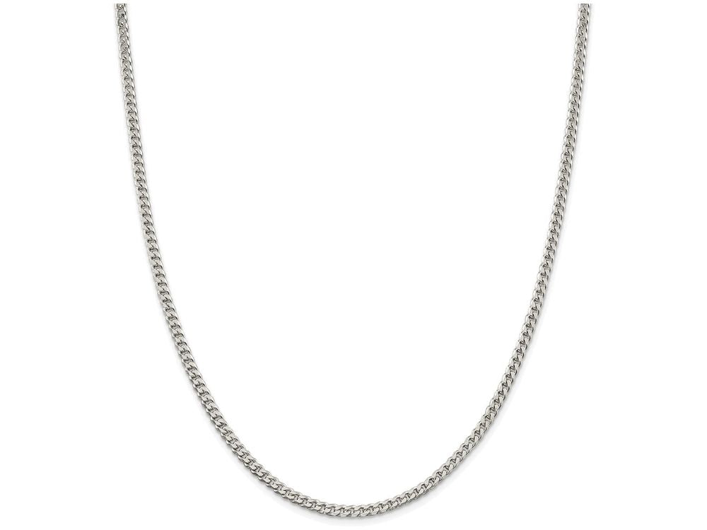 FJC Finejewelers Sterling Silver Polished 3.2mm Curb Chain Necklace