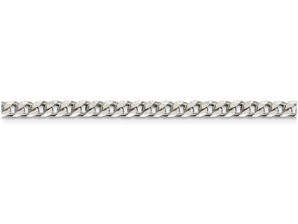 FJC Finejewelers Sterling Silver Polished 3.7mm Curb Chain Necklace
