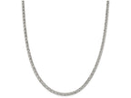 FJC Finejewelers 18 Inch Sterling Silver 4.25mm Double 6 Side bright-cut Flat Link Chain Necklace