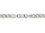 FJC Finejewelers 18 Inch Sterling Silver 5.25mm Double 6 Side bright-cut Flat Link Chain Necklace