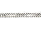 FJC Finejewelers 18 Inch Sterling Silver 6.25mm Double 6 Side bright-cut Flat Link Chain Necklace