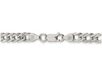 FJC Finejewelers 18 Inch Sterling Silver 6.25mm Double 6 Side bright-cut Flat Link Chain Necklace