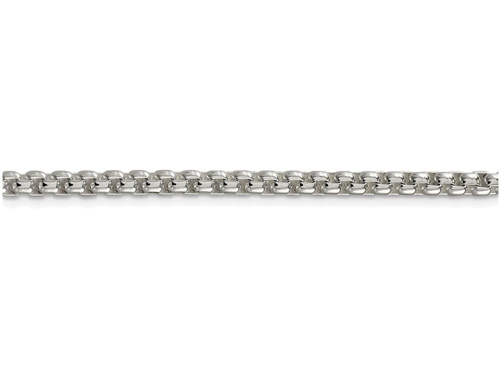 FJC Finejewelers 18 Inch Sterling Silver 3.6mm Oval Box Chain Necklace